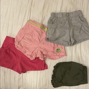 18-24 mo girls toddler shorts x4 bundle